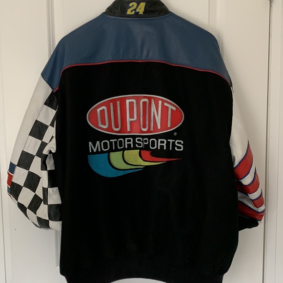 Vintage Jeff Gordon NASCAR Motorsports Reversible Varsity Jacket - Picture 3 of 13